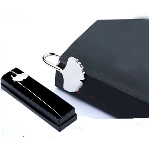 5.5" metal ginkgo leaf bookmark
