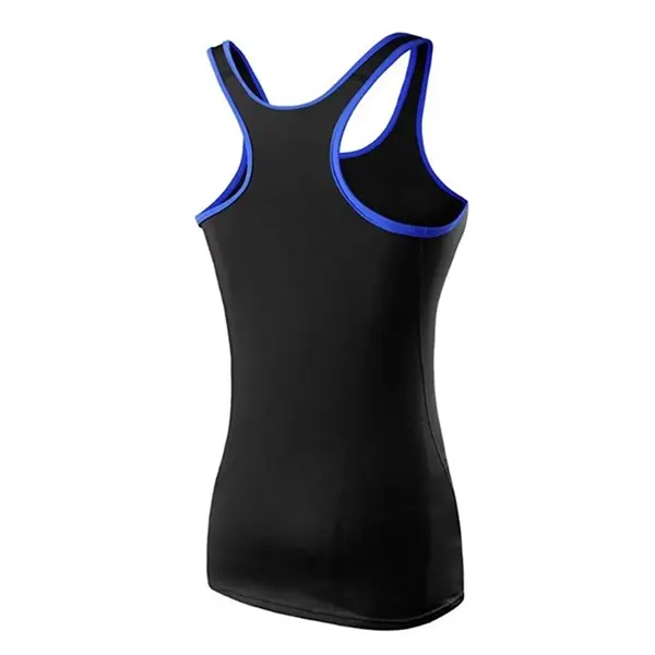 Color stripe sports wide shoulder vest