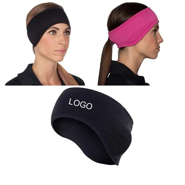 Winter Ear Warmer Headband With Tail Hole
