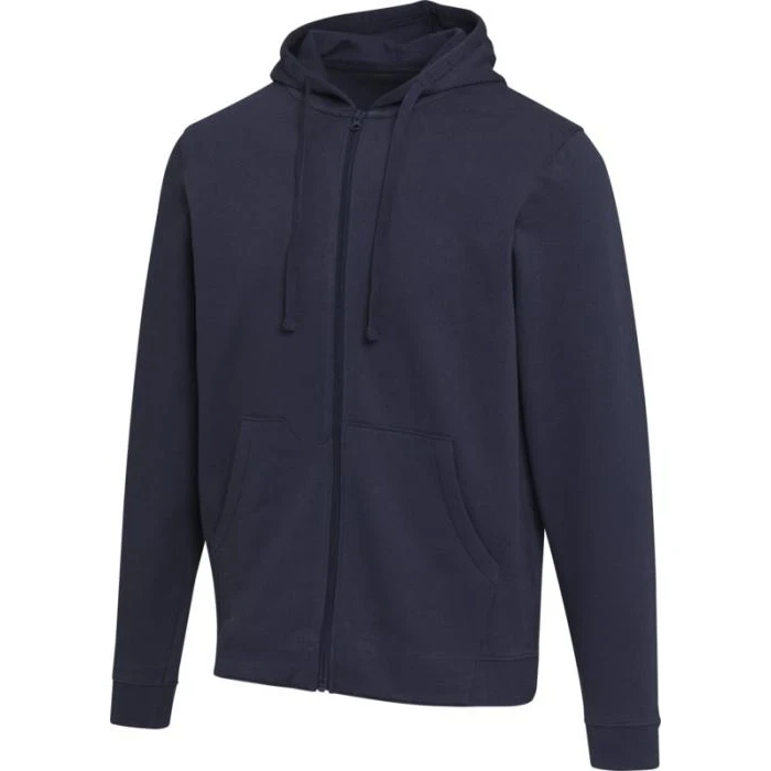 Jasper 280 g/m² OCS organic recycled unisex full zip hoodie
