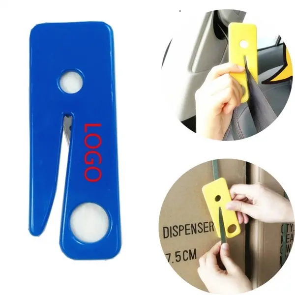 Mini Square PVC Emergency Seat Belt Cutter
