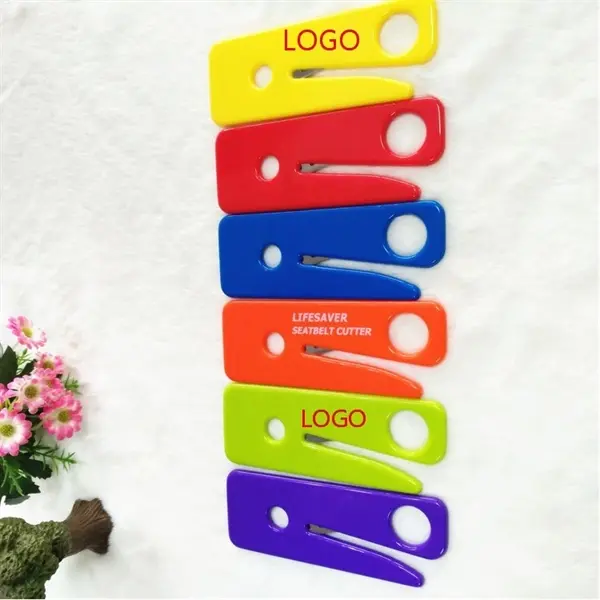 Mini Square PVC Emergency Seat Belt Cutter