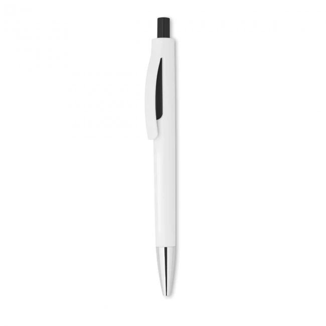 Push button pen with white ba