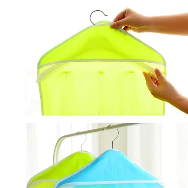 16 grid wardrobe hanging socks storage bag