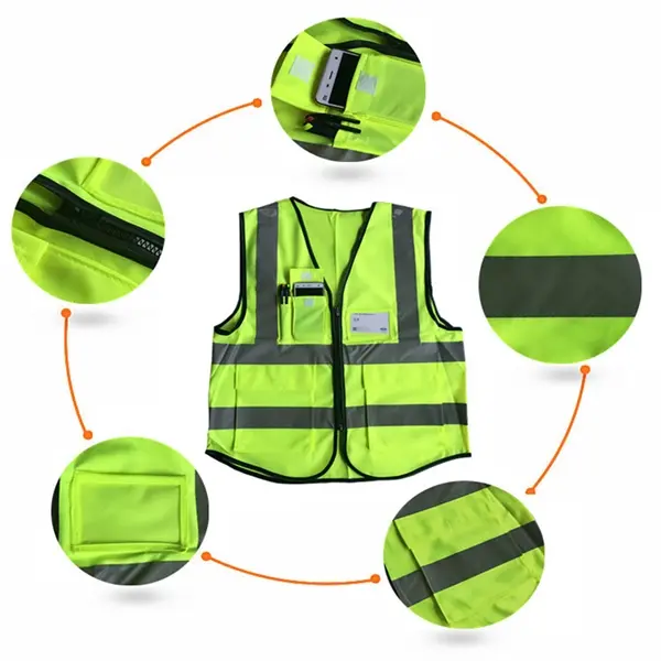 Multi-pocket reflective vest
