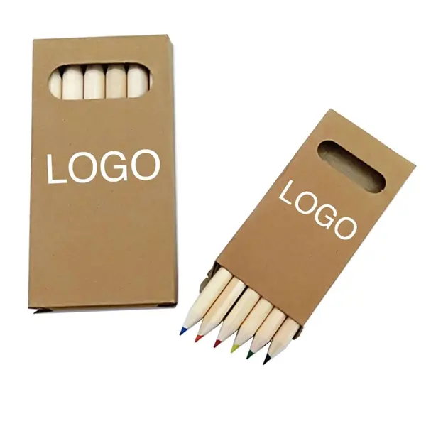 Natural Wood Colored Pencils 6pcs