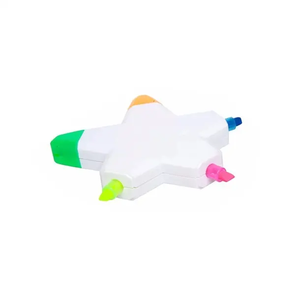 5 Colors in 1 Creative Pentagram Plastic Highlighter Marker