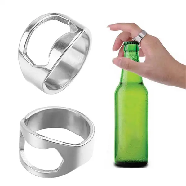 22mm Stainless Steel Finger Ring Mini Bottle Opener
