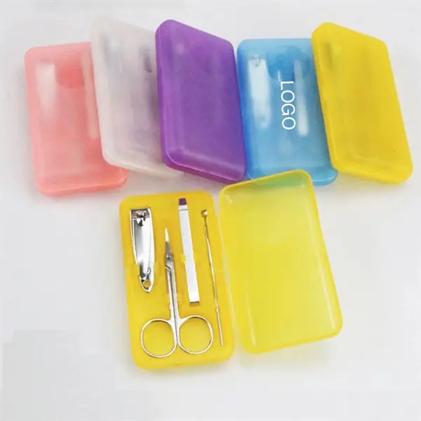 PVC Box Stainless Steel Black Nail Clipper Sets