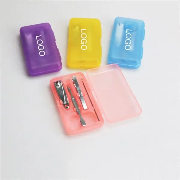 PVC Box Stainless Steel Black Nail Clipper Sets