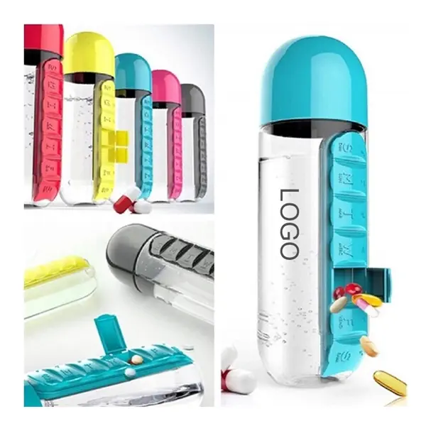 20oz Pill Box Water Bottle