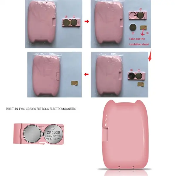 Folding Touch-screen LED Make-up Mirror