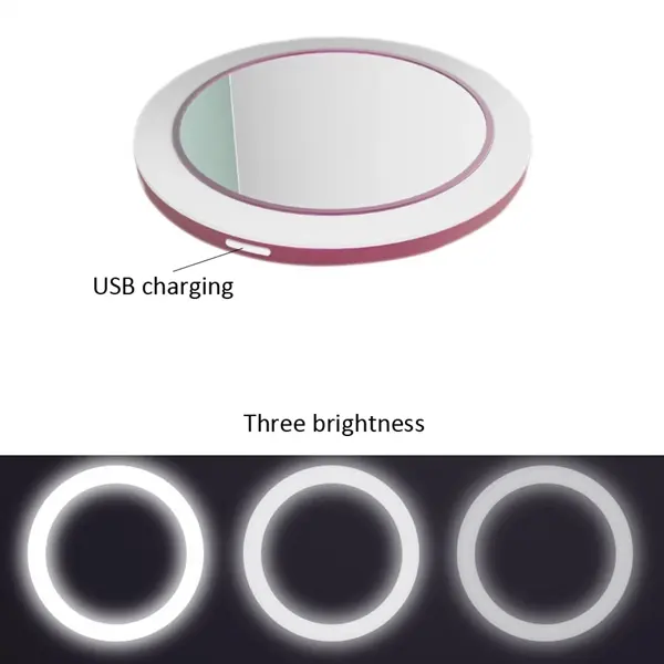 Portable Led Rechargeable Cosmetic Mirror