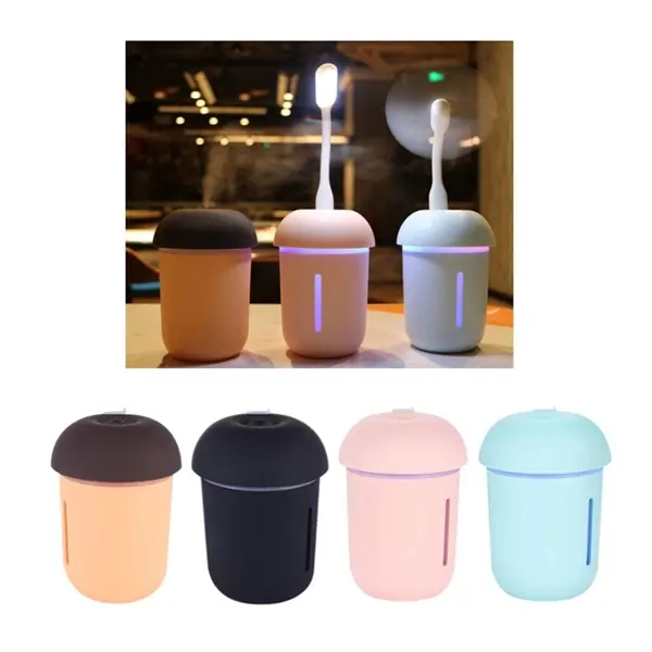 3 in 1 Mini Rechargeable Humidifier With Light and Fan