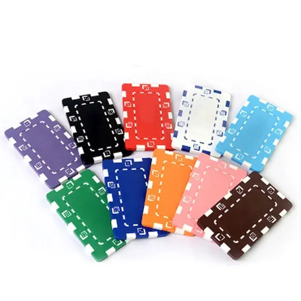 Rectangle Plastic Poker Chips