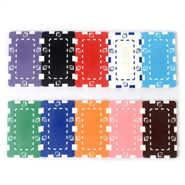 Rectangle Plastic Poker Chips