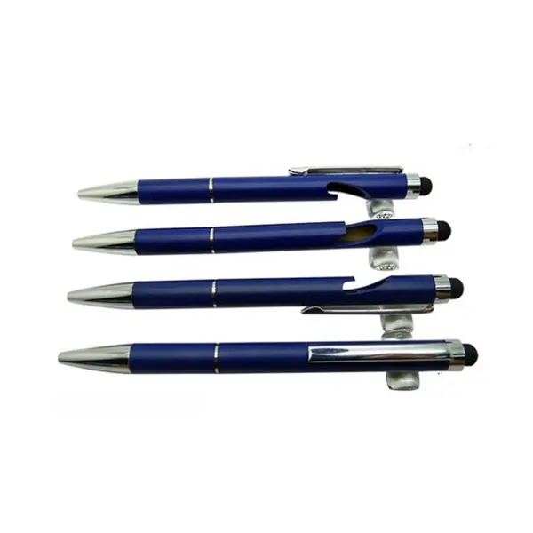 Bottle Opener Metal Ballpoint Pen with Stylus