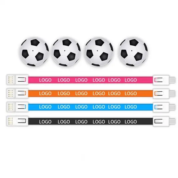Football Keyring Lock Cord