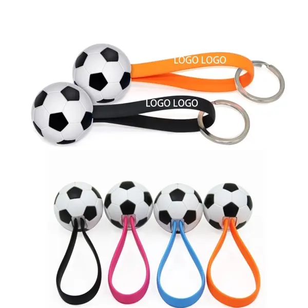 Football Keyring Lock Cord