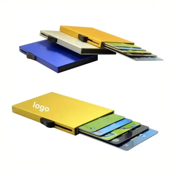 POP-UP Rfid Aluminum 6PCS Card Case Wallet