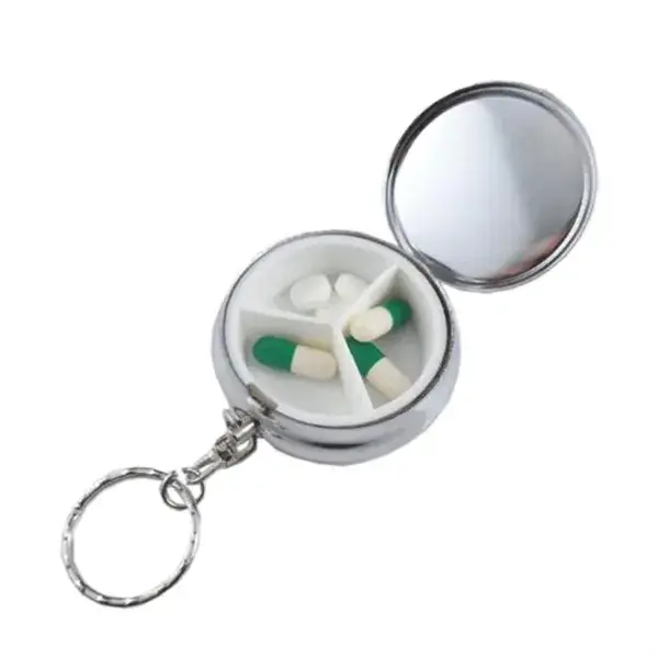 Pill Box Daily Keychain