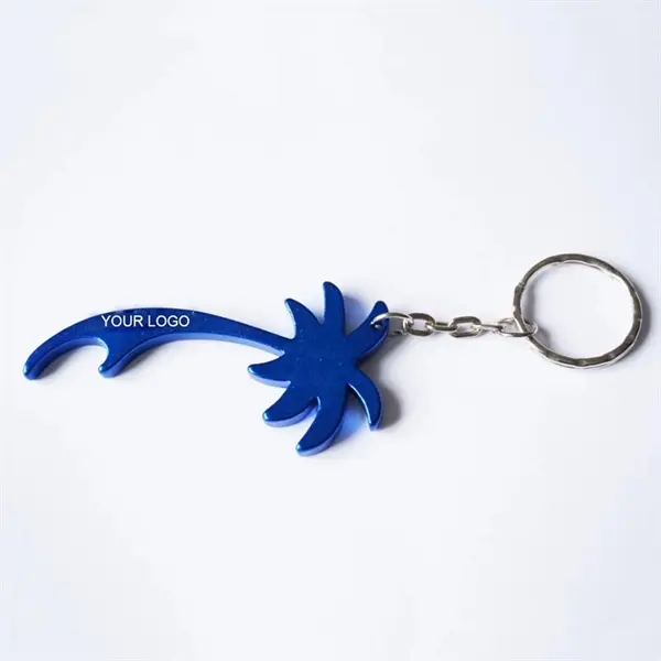 Palm Tree Bottle Opener Keychain for Summer