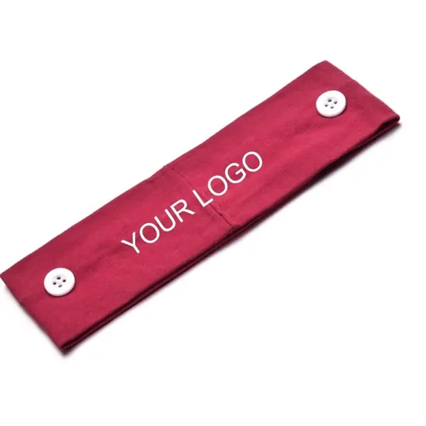 Mask Headband With Button