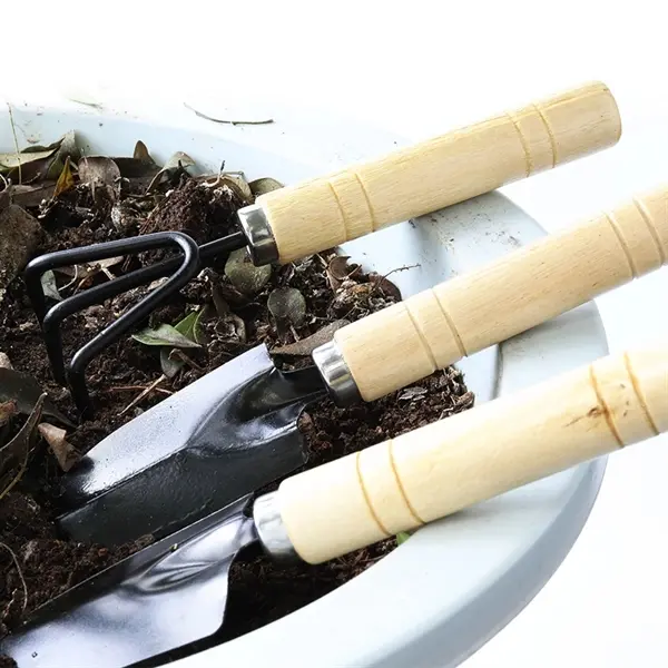 3pcs Garden Tool Set Shovel Spade Rake