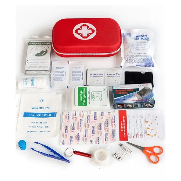 custom 44 piece travel first aid kit with logo
