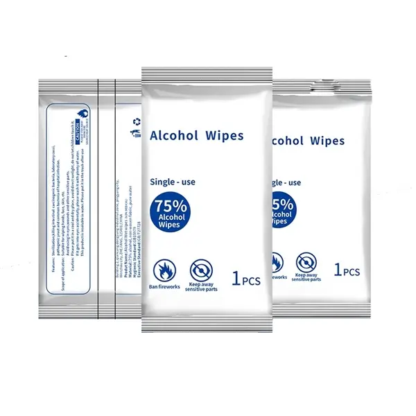 75% alcohol singel pack wipes