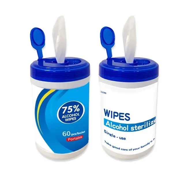 60Pcs 75% Alcohol Wipes