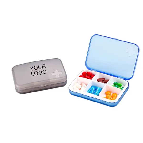 Six-grid Pill Box