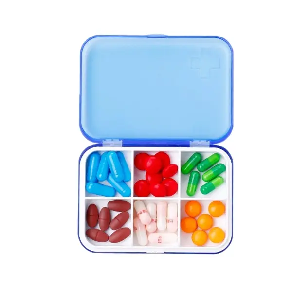 Six-grid Pill Box