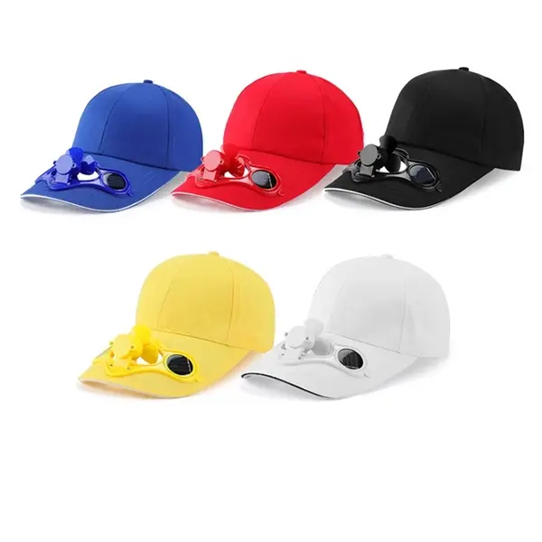 Solar fan cool cap