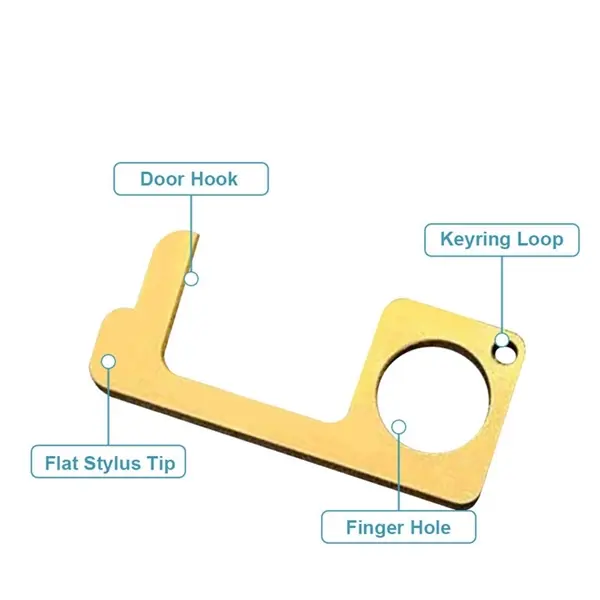 Brass Germ Non-Contact Door Opener