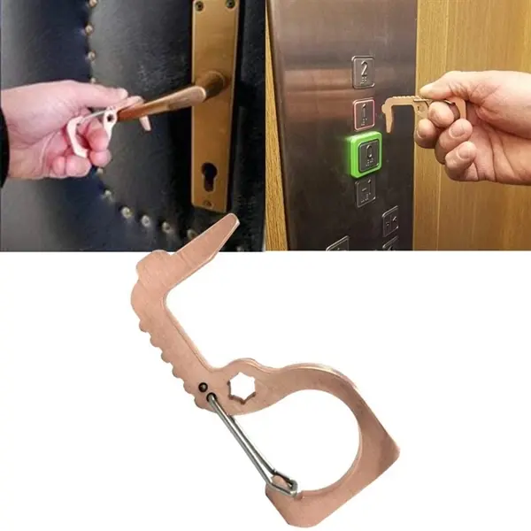 Brass Reusable Touchless Door Opener Closer
