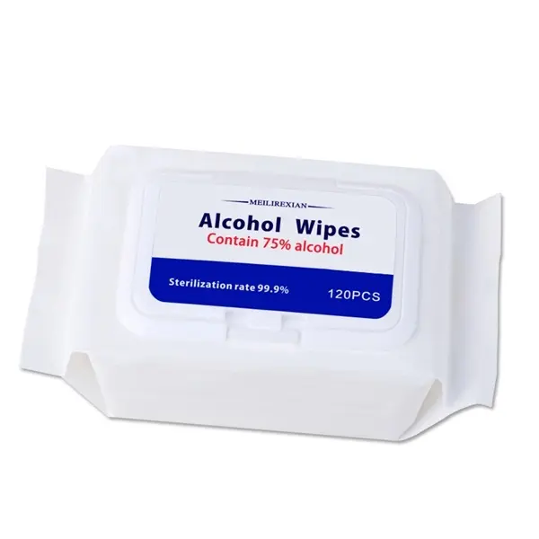 120 PCS 75% Alcohol Wipes
