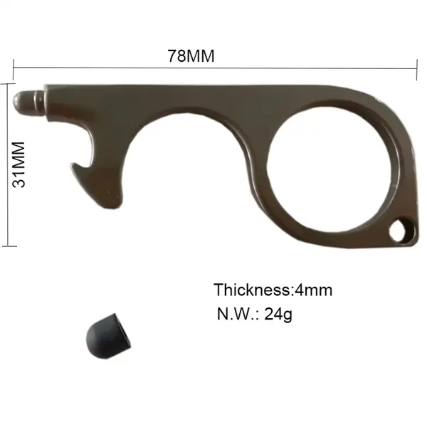 Alloy Germ Free Key With Silicone Tip