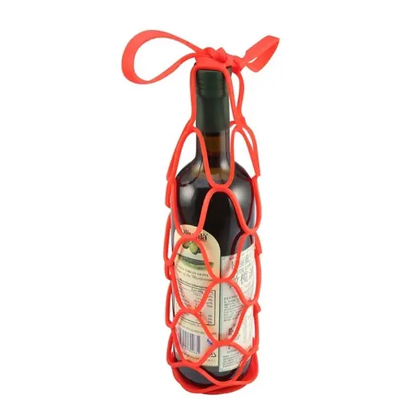 Foldable Silicone Red Wine Bag and Coaster