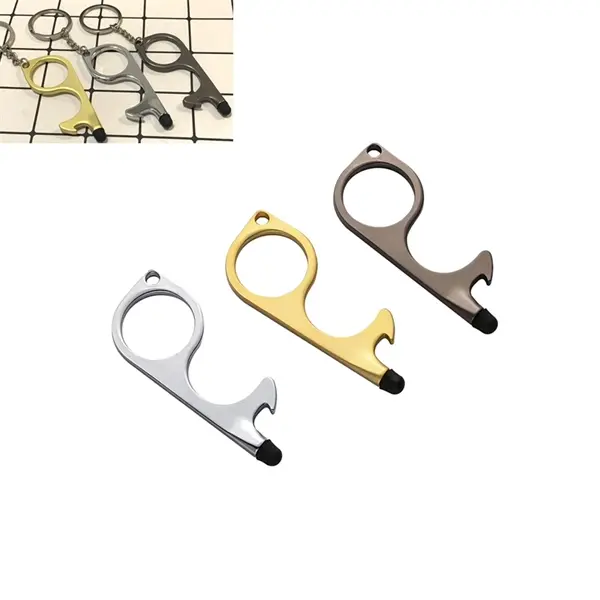 No Touch Key Door Opener Tool with Key Ring