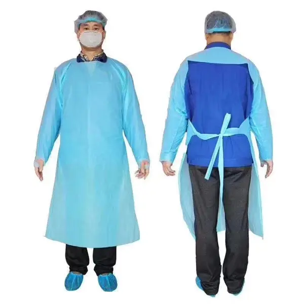 Disposable PE Isolation Gown