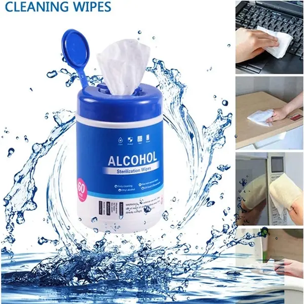 60Pcs Barreled Alcohol Wipes