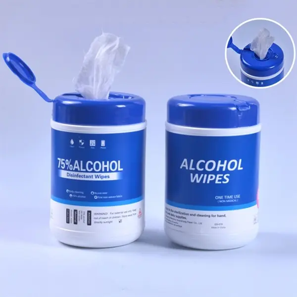 60Pcs Barreled Alcohol Wipes