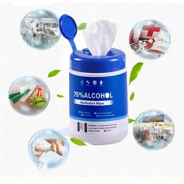 60Pcs Barreled Alcohol Wipes