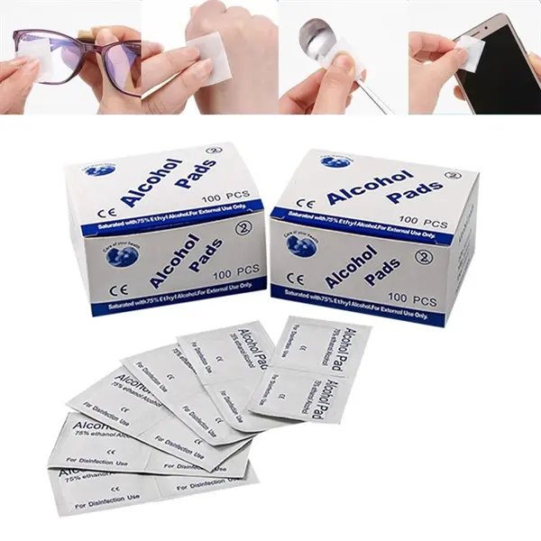 100pcs 75% Alcohol Wet Wipes Disposable Disinfection Antisep
