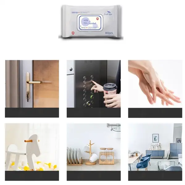80ply 75% Antibacterial wipes