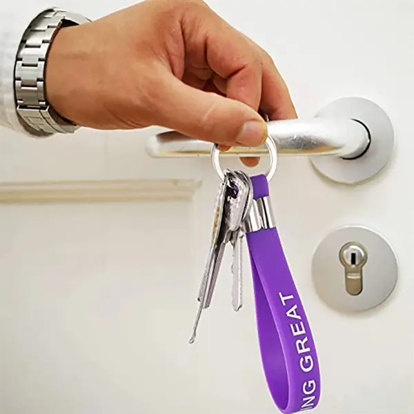 Silicone Wristband Keychain