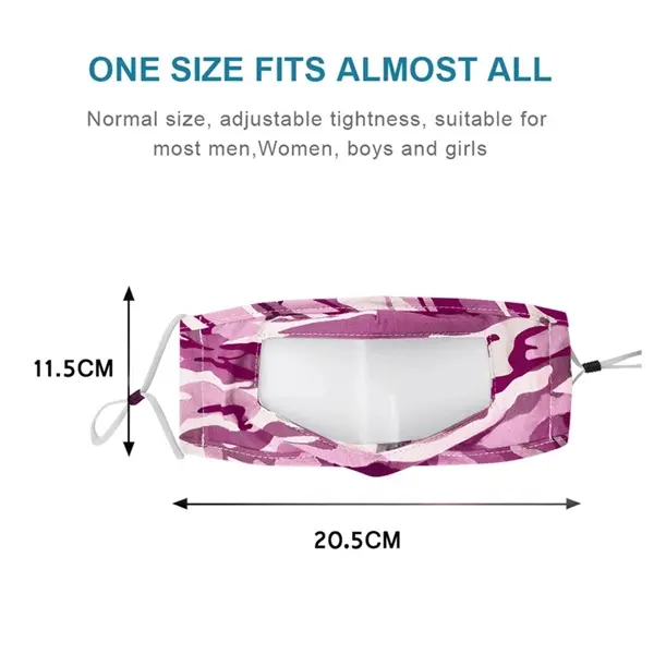 Reusable Month Visible Bandanas Face Mask