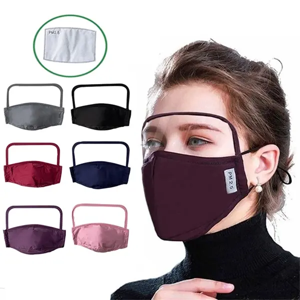 Reusable Cotton Face Mask Eye Shield Window