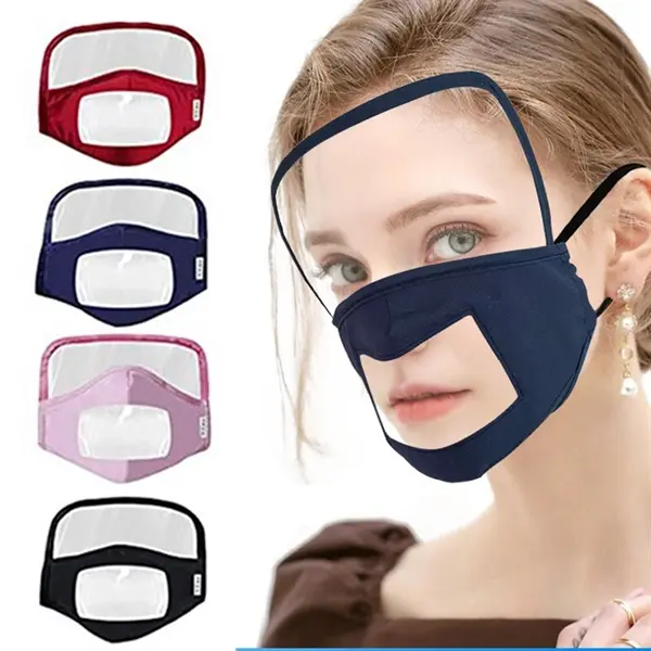 Protective Face Mask Eye Shield Mouth Visible Window Cover